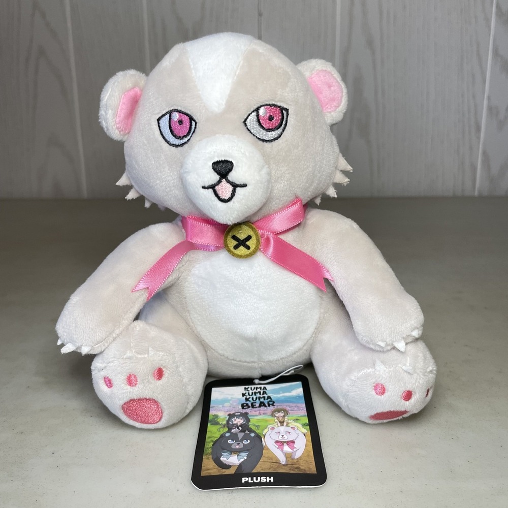 Kuma Kuma Kuma Bear Collectible Plush 6" by Loot Crate Pink Bow NWT